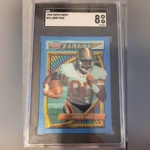 Jerry Rice 1994 Topps Finest SGC 8